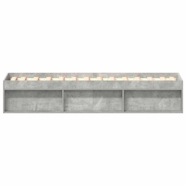 Bettrahmen Tisha 75x190cm (small single) in Betongrau
