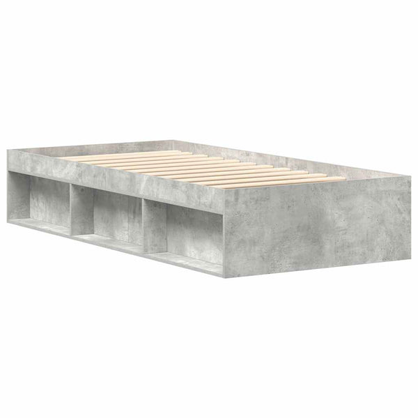 Bettrahmen Tisha 75x190cm (small single) in Betongrau