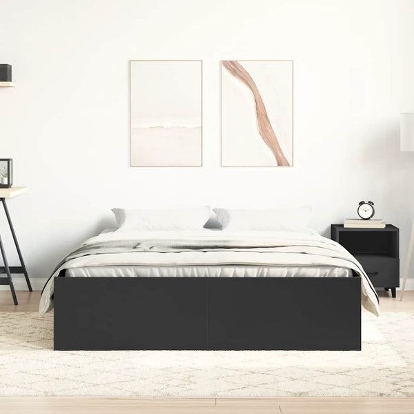 Schwarzes Bettgestell Tisha 120x200cm