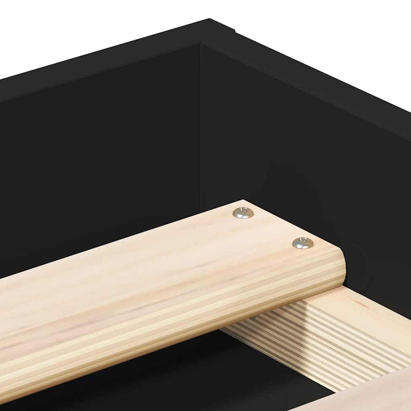 Schwarzes Bettgestell Tisha 120x200cm