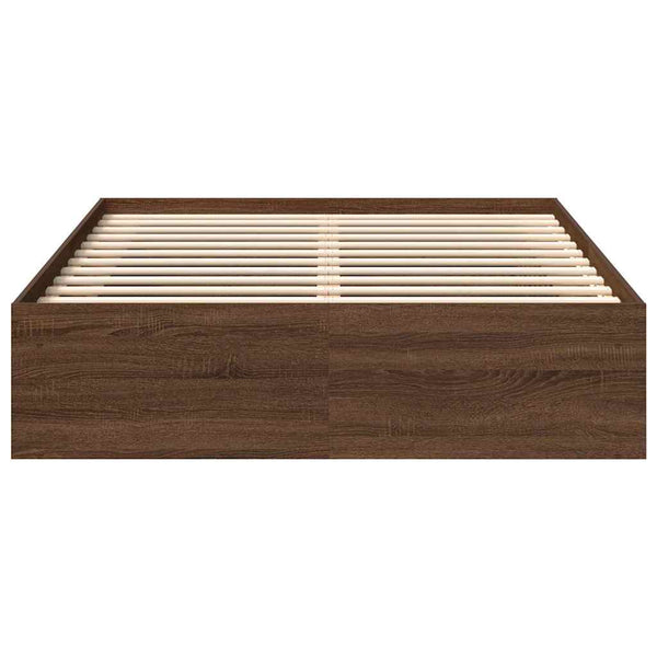 Brauner Bettrahmen Tisha 120x200cm (Eiche)