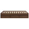 Brauner Bettrahmen Tisha 120x200cm (Eiche)