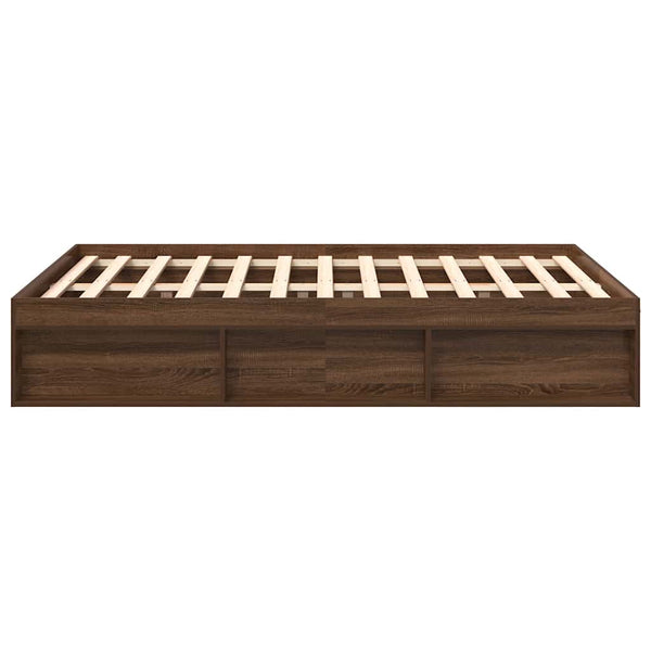 Brauner Bettrahmen Tisha 120x200cm (Eiche)