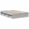 Graues Bettgestell Tisha 140x200cm