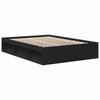 Schwarzes Bettgestell Tisha 150x200cm (Kingsize)