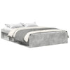 Betoninharmaa sängynrunko Tisha 150x200cm (king size)