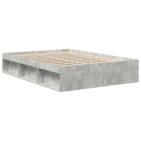 Betoninharmaa sängynrunko Tisha 150x200cm (king size)