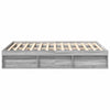 Graues Bettgestell Tisha 150x200cm (Kingsize)