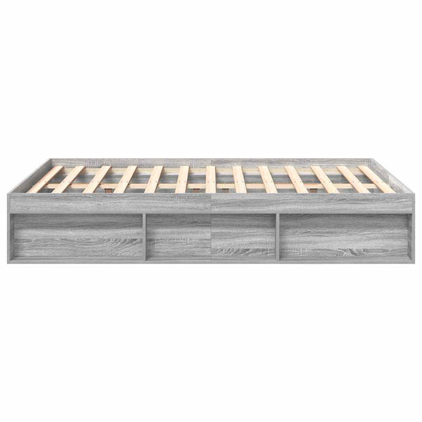 Graues Bettgestell Tisha 150x200cm (Kingsize)