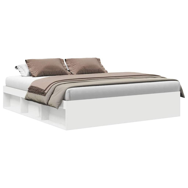 Weißes Bettgestell Tisha 180x200cm (Kingsize-Bett)