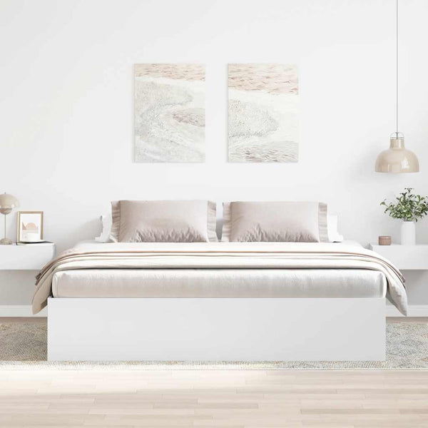 Weißes Bettgestell Tisha 180x200cm (Kingsize-Bett)