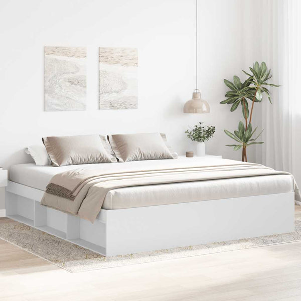 Weißes Bettgestell Tisha 180x200cm (Kingsize-Bett)