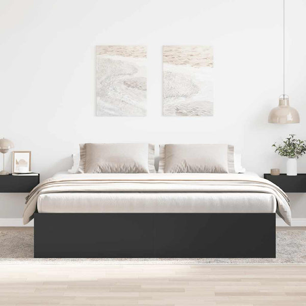 Schwarzes Bettgestell Tisha 180x200cm (Super-Kingsize)