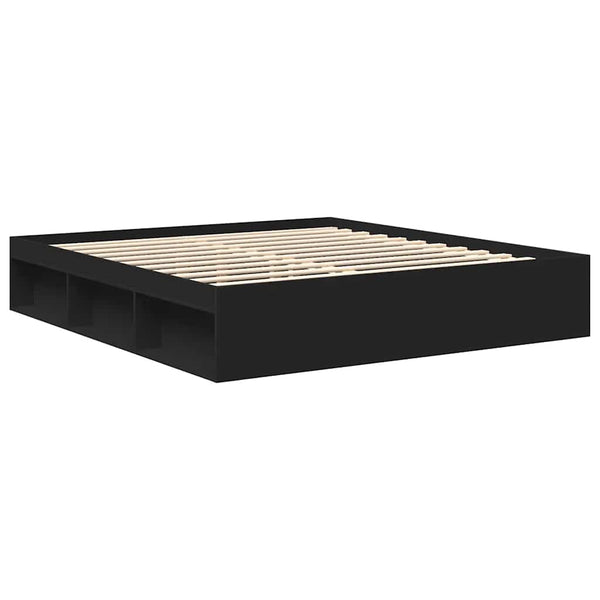 Schwarzes Bettgestell Tisha 180x200cm (Super-Kingsize)