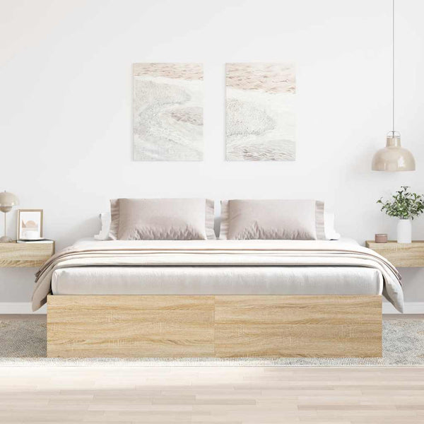 Sonoma-Eiche Bettgestell Tisha 180x200cm (Super King Size)