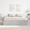 Betongraues Bettgestell Tisha 180x200cm (Super-Kingsize)