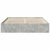 Betongraues Bettgestell Tisha 180x200cm (Super-Kingsize)