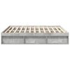 Betongraues Bettgestell Tisha 180x200cm (Super-Kingsize)
