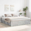 Betongraues Bettgestell Tisha 180x200cm (Super-Kingsize)