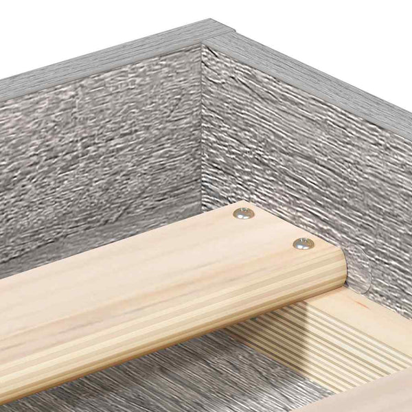 Bettgestell Tisha Grau 180x200cm (Kingsize)