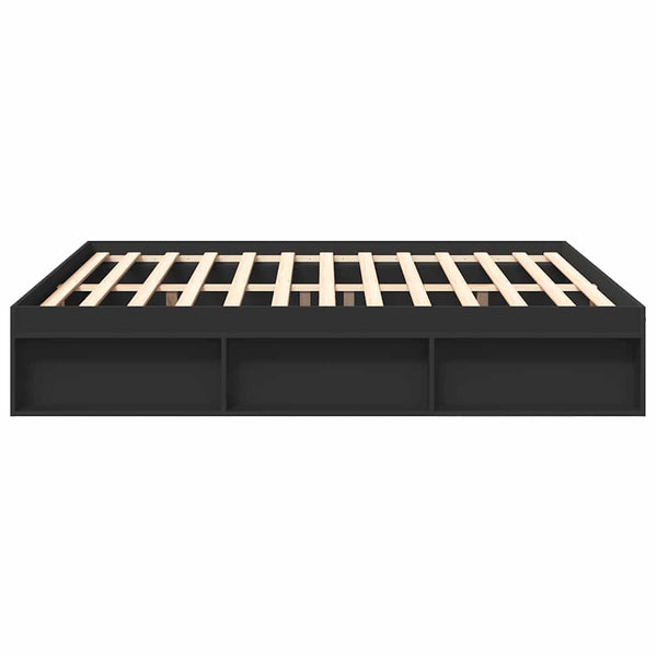 Schwarzer Bettrahmen Tisha 200x200cm