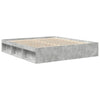 Betoninharmaa sängynrunko Tisha 200x200cm