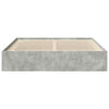 Betoninharmaa sängynrunko Tisha 200x200cm