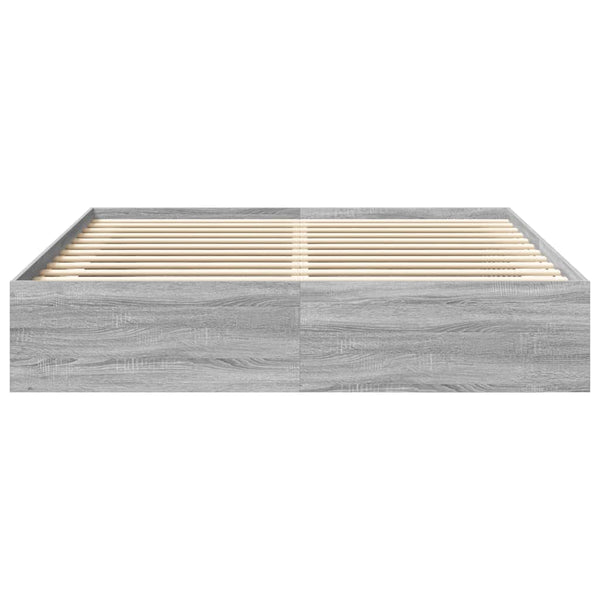 Graues Bettgestell Tisha 200x200cm