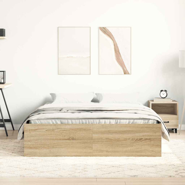 Sonoma Eiche Bettgestell Tisha 120x190cm (small double)