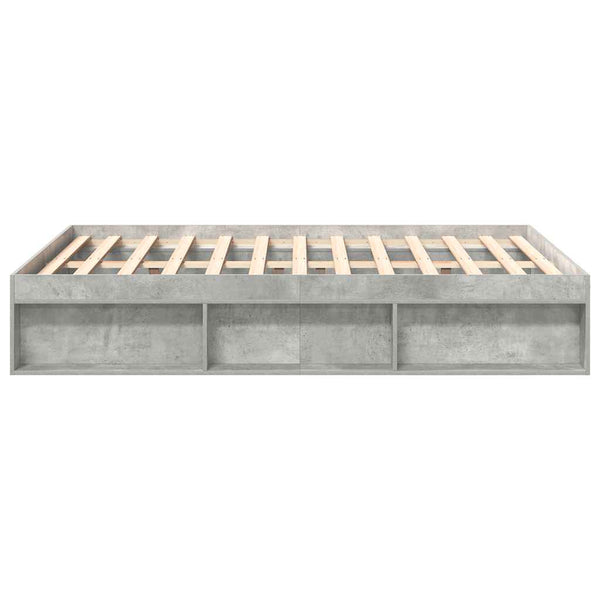 Betoninharmaa sängynrunko Tisha 120x190cm (small double)