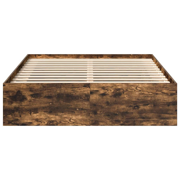 Räuchereiche Bettgestell Tisha 120x190cm (Small Double)