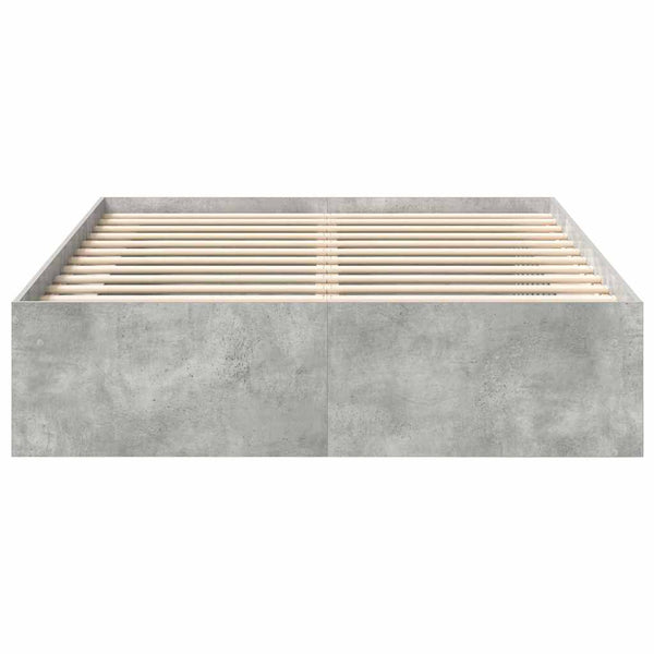 Bettrahmen Tisha 140x190 cm Betongrau