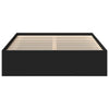 Schwarzes Bettgestell Tisha 135x190cm (Doppelbett)