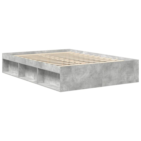 Betongraues Bettgestell Tisha 135x190cm (Doppelbett)