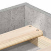 Betongraues Bettgestell Tisha 135x190cm (Doppelbett)