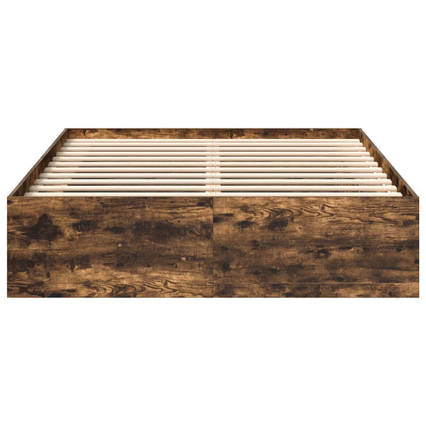 Bettgestell Tisha aus Räuchereiche 135x190cm (Doppelbett)