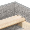 Grauer Bettrahmen Tisha 135x190cm (Doppelbett)