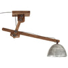 Deckenleuchte Ciurescu, Silber, 105x30x65-108cm (25 W Vintage E27)