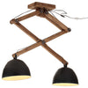 Schwarze Deckenleuchte Malissa 29x18x85cm (25 W, E27)