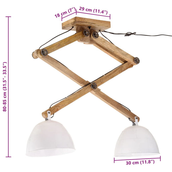 Weiße Deckenleuchte Mali 29x18x85cm (25 W, E27)