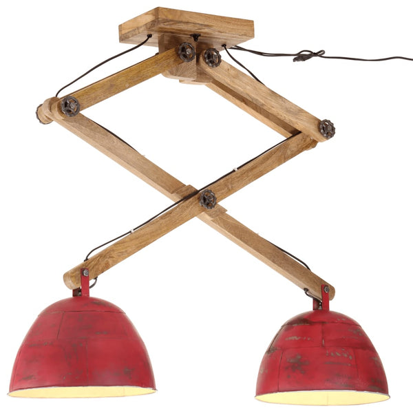 Rotbraune Deckenleuchte Malissa 29x18x85cm (25 W E27)