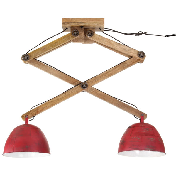 Rotbraune Deckenleuchte Malissa 29x18x85cm (25 W E27)