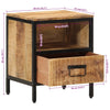 Nachttisch Rosaura 40x35x50cm (Mangoholz)
