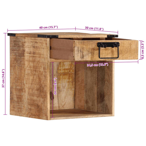 Nachttisch Stumer 40x30x37cm (Mangoholz)