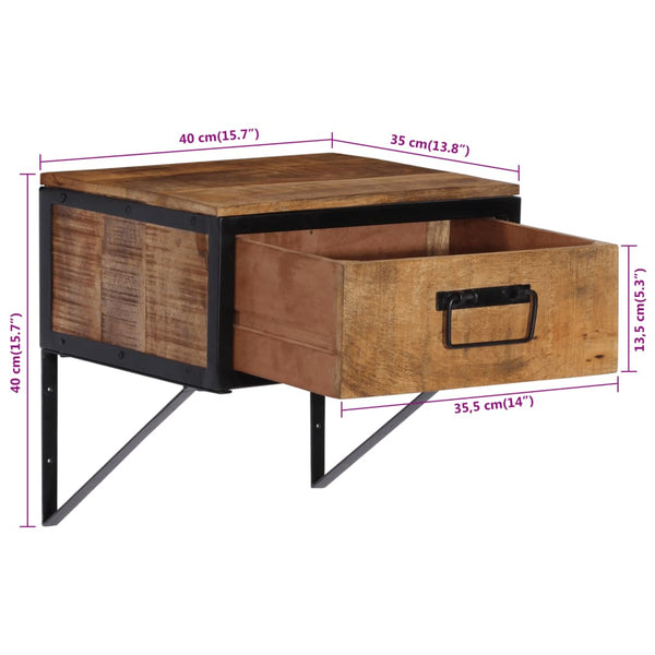 Nachttisch Remina 40x35x40cm (Mangoholz)