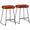 Barhocker Zeldesan dunkelbraun 40x29,5x53cm (2 Stück)