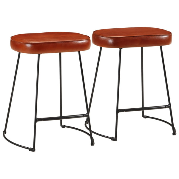 Barhocker Zeldesan dunkelbraun 40x29,5x53cm (2 Stück)