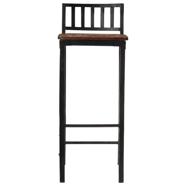Barhocker Letica (2 Stk. recyceltes Massivholz)