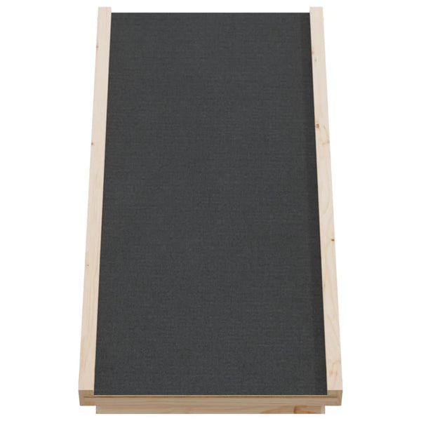 Graue Hunderampe Orca 70x35cm (Holz)