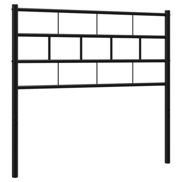 Schwarzes Metallkopfteil Picrie 75cm